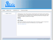 Tablet Screenshot of etitlesolutions.com